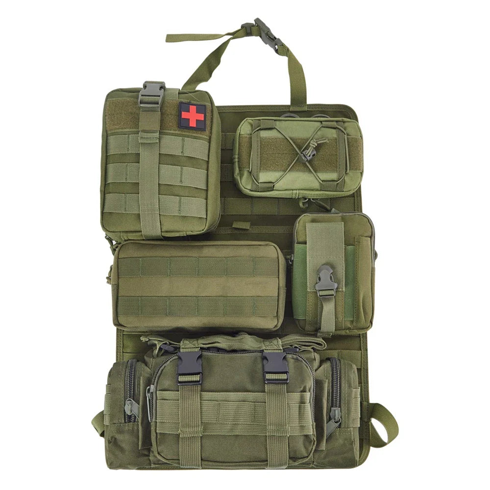 Tactical MOLLE Seat Organizer Full Set | Storage