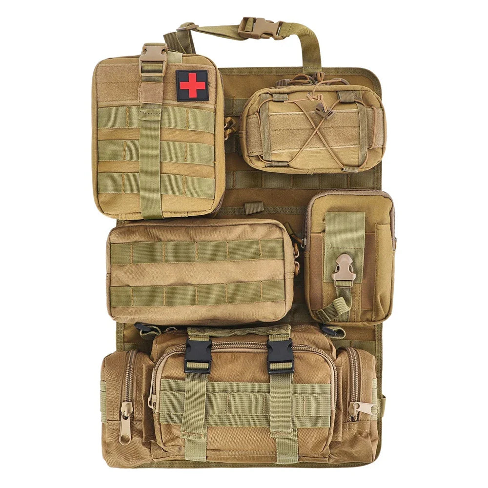Tactical MOLLE Seat Organizer Full Set | Storage