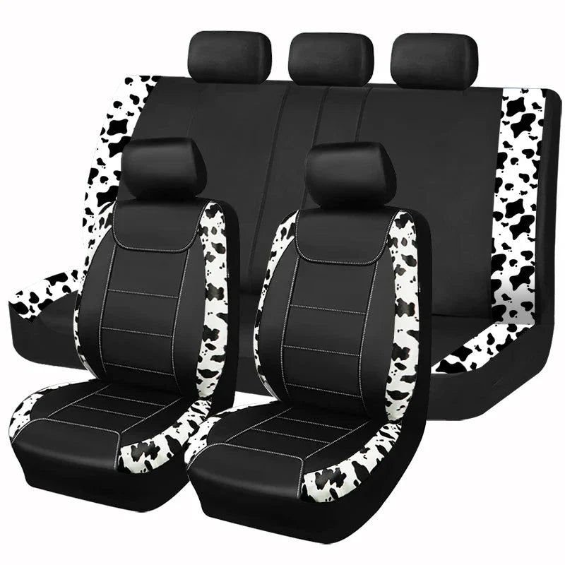 Faux Leather Car Seat Covers universal fit design