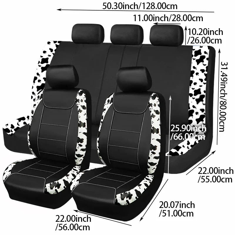 Faux Leather Car Seat Covers universal fit design