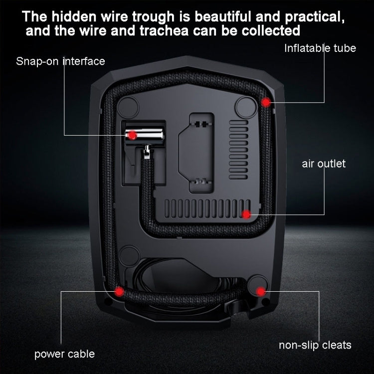 ST-5002 DC 12V Car Air Compressor Tire Inflator 150 PSI Auto Air Pump Digital Display Model+Toolbox