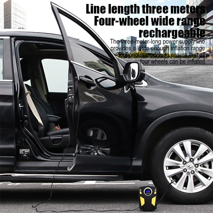 ST-5002 DC 12V Car Air Compressor Tire Inflator 150 PSI Auto Air Pump Digital Display Model+Toolbox