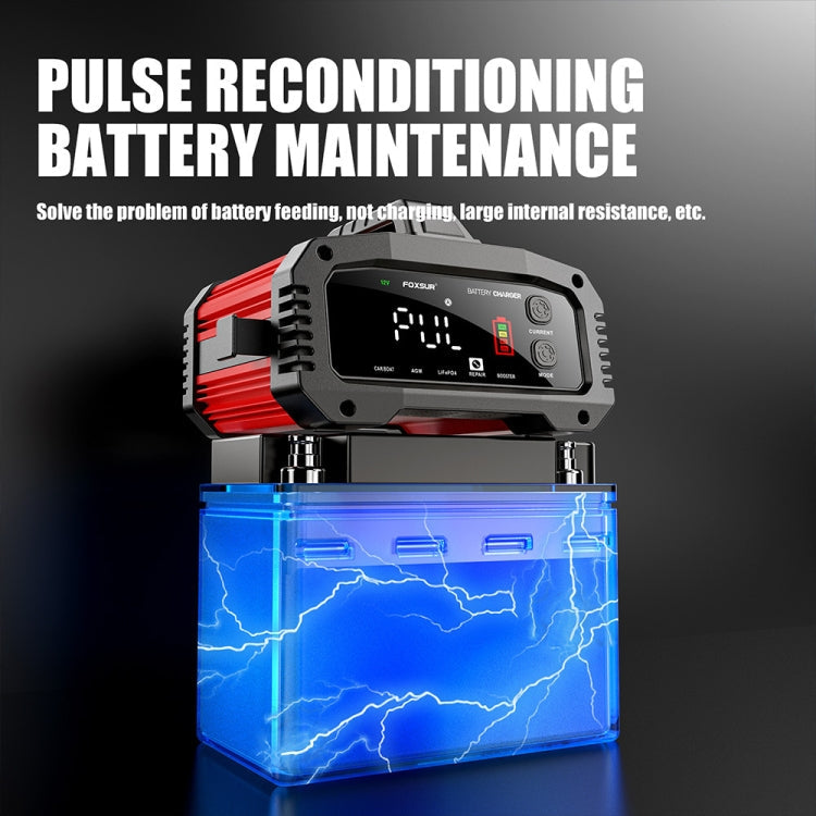 FOXSUR 25A 12V/24V Portable High-Power Car Charger (US Plug)