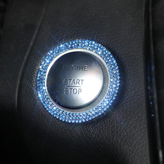 Crystal Engine Start Stop Ring sparkling dashboard accessory