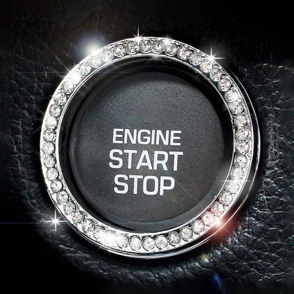 Crystal Rhinestone Car Bling Ring luxury car decor accessory