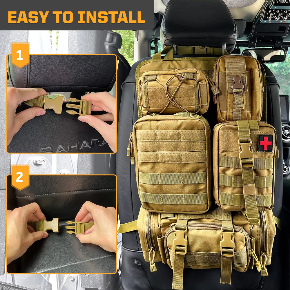 Tactical MOLLE Seat Organizer Full Set | Storage
