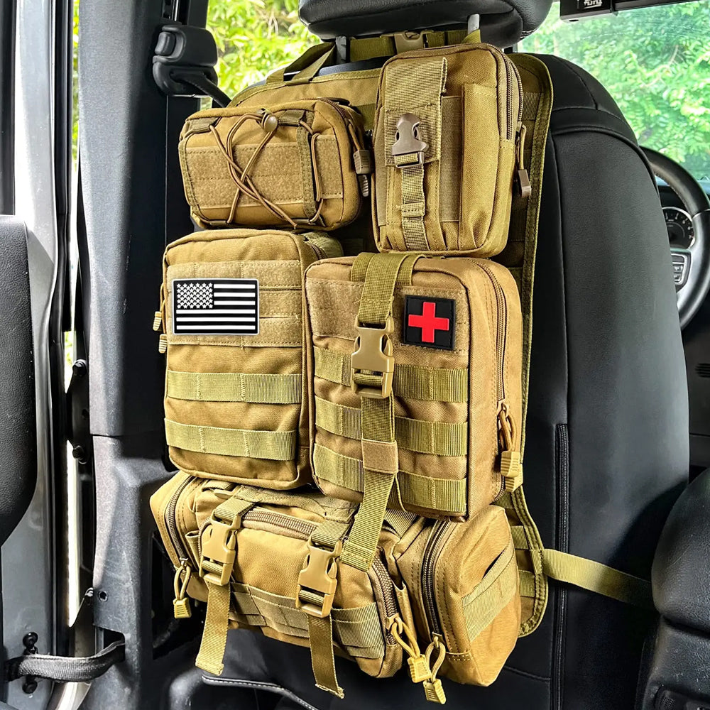 Tactical MOLLE Seat Organizer Full Set | Storage