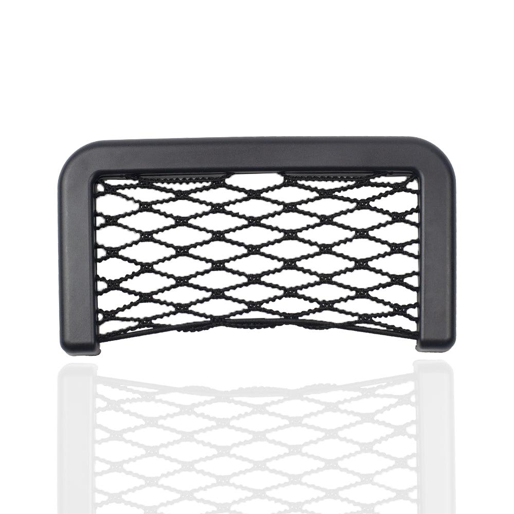 Car Seat Side Storage Net Pocket Organizer installed in vehicle