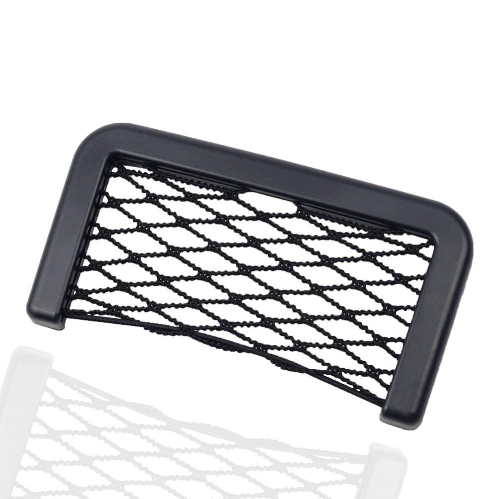 Car Seat Side Storage Net Pocket Organizer installed in vehicle