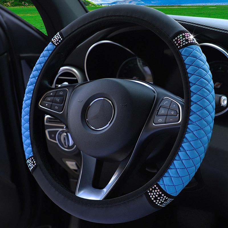 Bling Crystal Steering Wheel Cover rhinestone design
