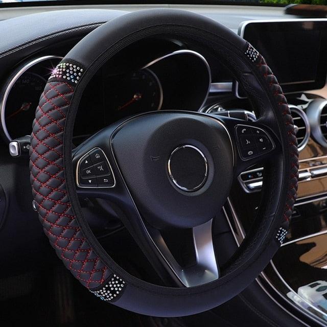 Bling Crystal Steering Wheel Cover rhinestone design
